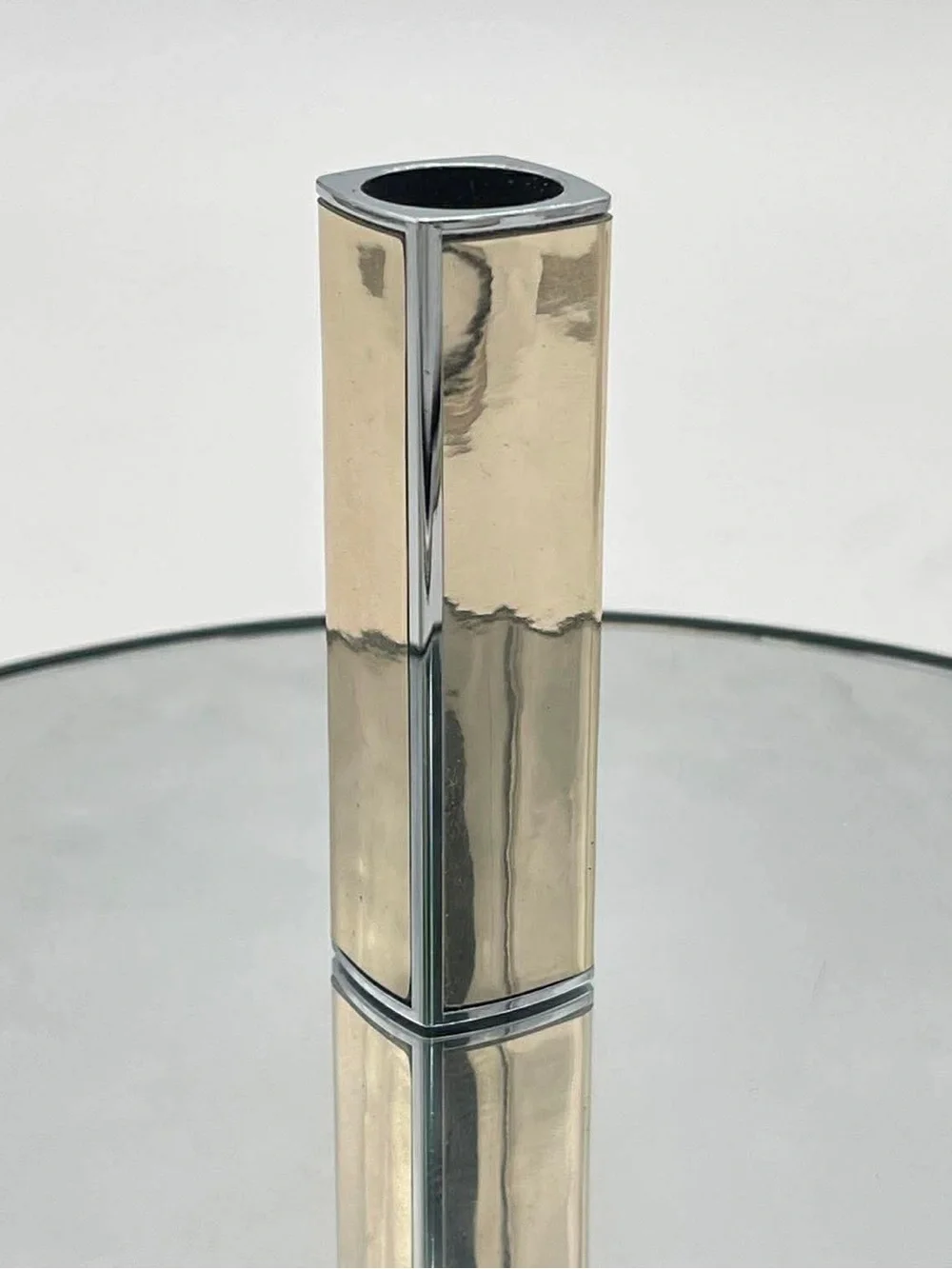Dior Gold and Silver Logo Lipstick Holder